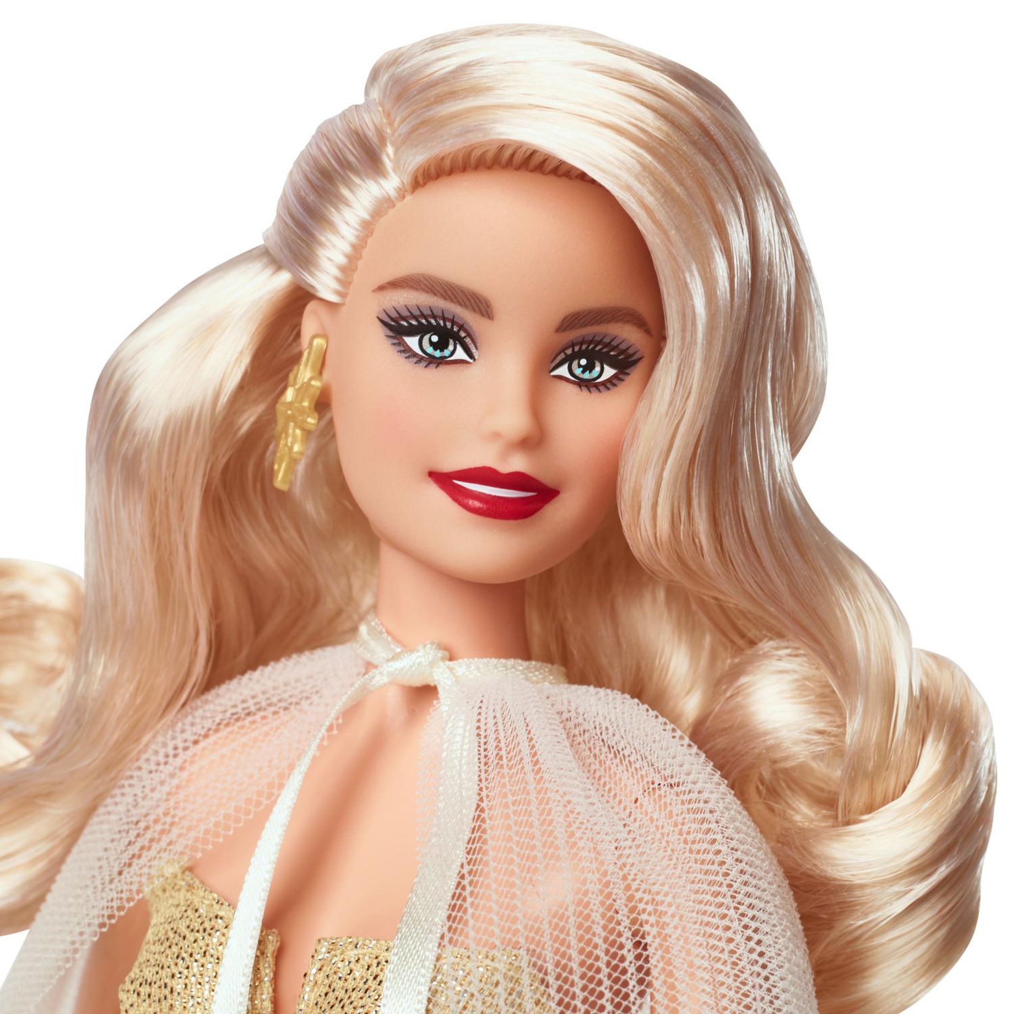 Voir la diapositive 3 : BARBIE BARBIE JOYEUX NoeL BLONDE - BARBIE - HJX04 - POUPEE MANNEQUIN BARBIE