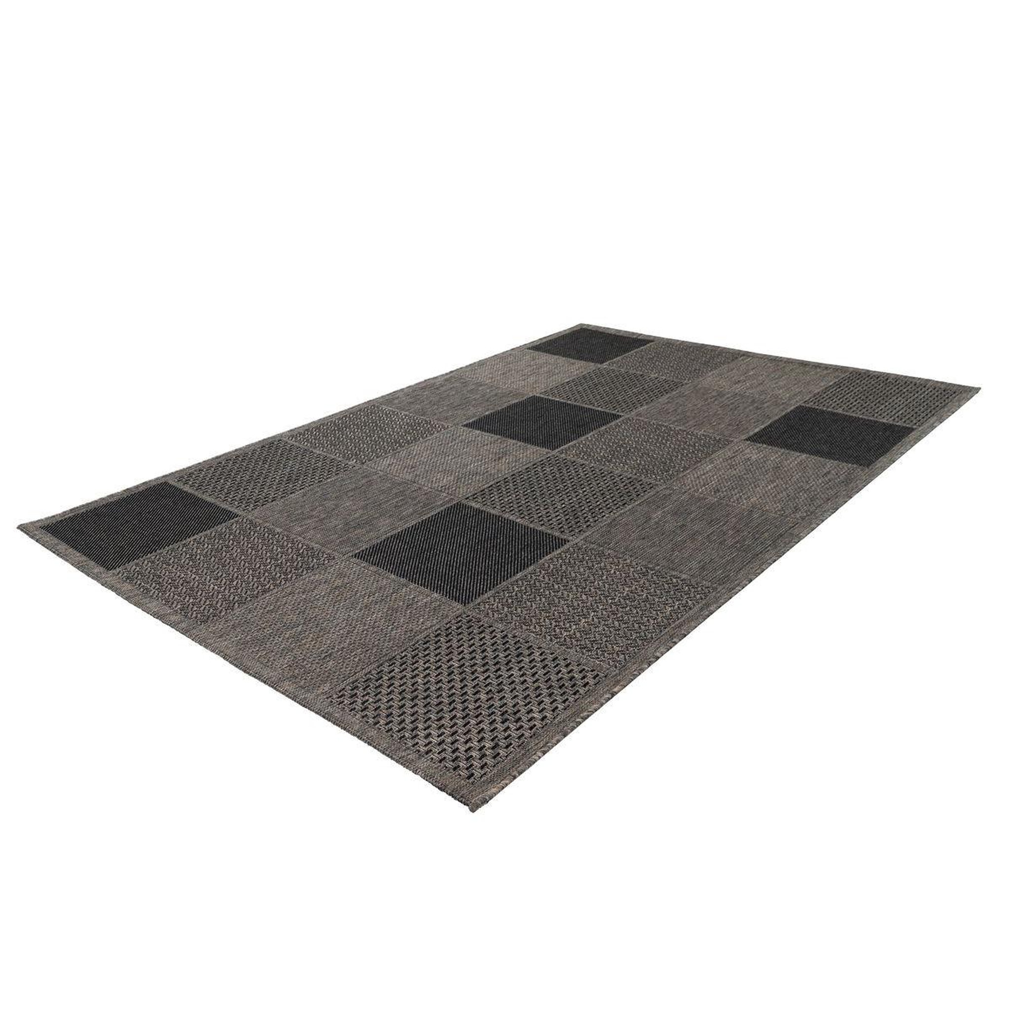 Voir la diapositive 4 : Paris Prix Tapis effet damier à poils courts  sulawesi  taupe