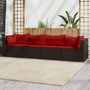 Voir la diapositive 1 : VIDAXL Salon de jardin 4 pcs avec coussins Marron Resine tressee