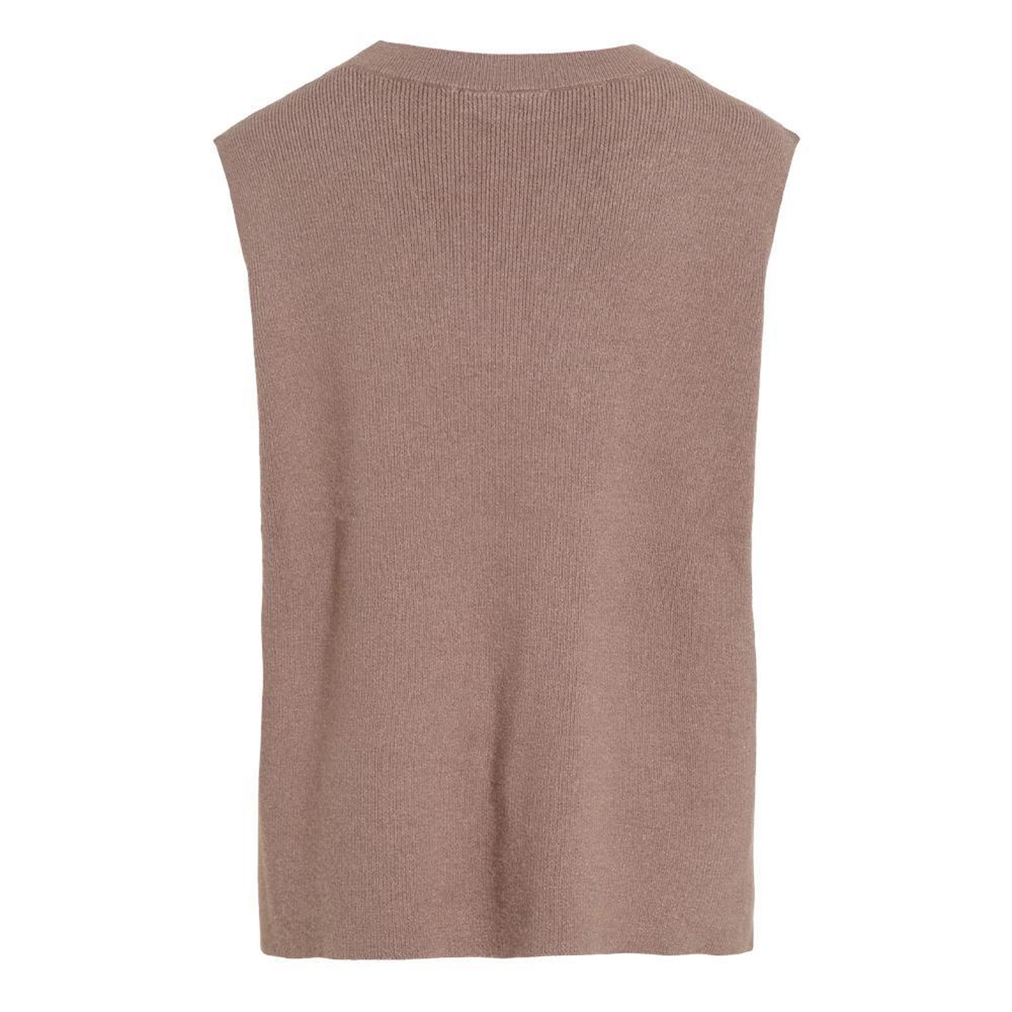 Voir la diapositive 2 : Vila Pull Sans Manches Beige Femme Vila Vichelle