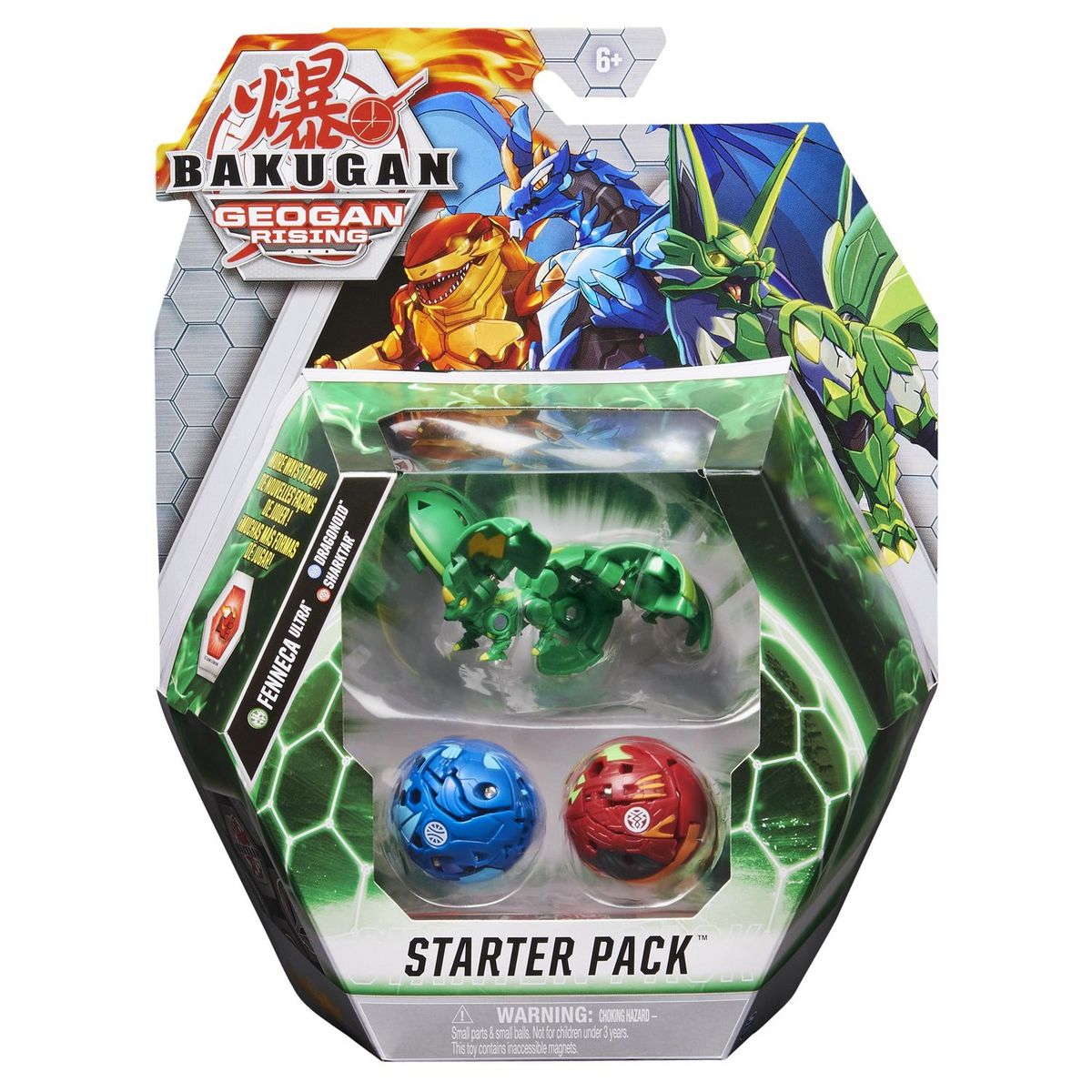 SPIN MASTER Starter pack Bakugan Fenneca - Dragonöid - Sharktar