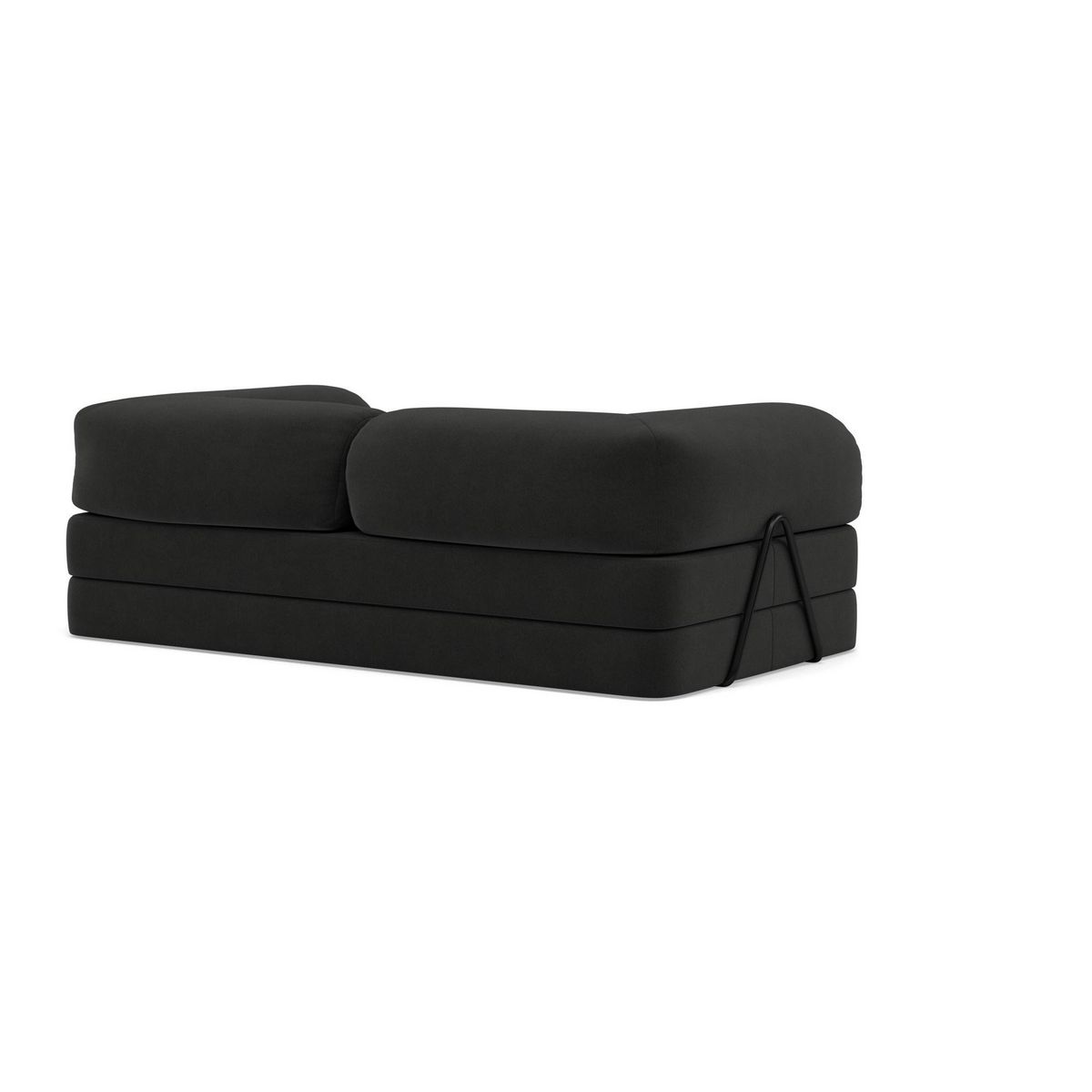 LISA DESIGN Nebula - canapé 3 places convertible en velours texturé