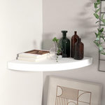 VIDAXL Etagere d'angle flottante blanc 35x35x3,8 cm MDF