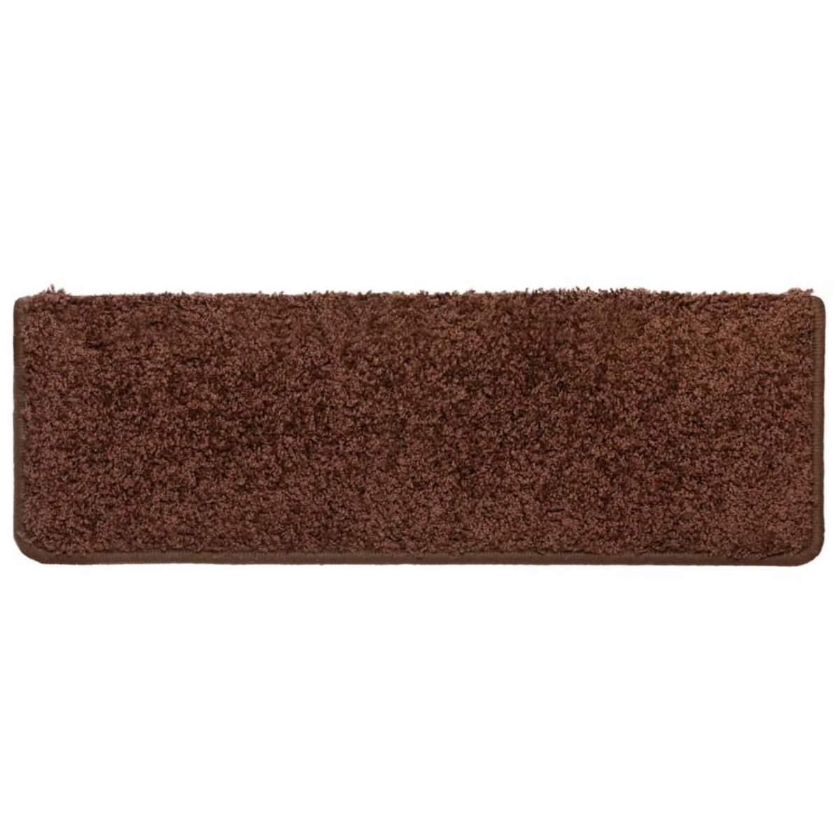 VIDAXL Tapis d'escalier 10 pcs 65x21x4 cm Marron