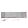 Voir la diapositive 6 : VIDAXL Cage pour chien avec porte gris 6x2x1,5 m acier galvanise