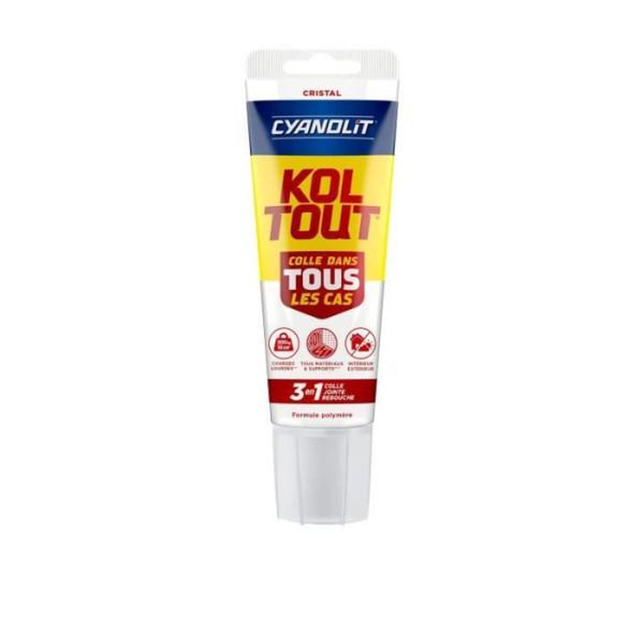 CYANOLIT Colle de fixation et d'étanchéité - CYANOLIT - Cristal - Tube 125 ml - Transparent - Pratique et flexible