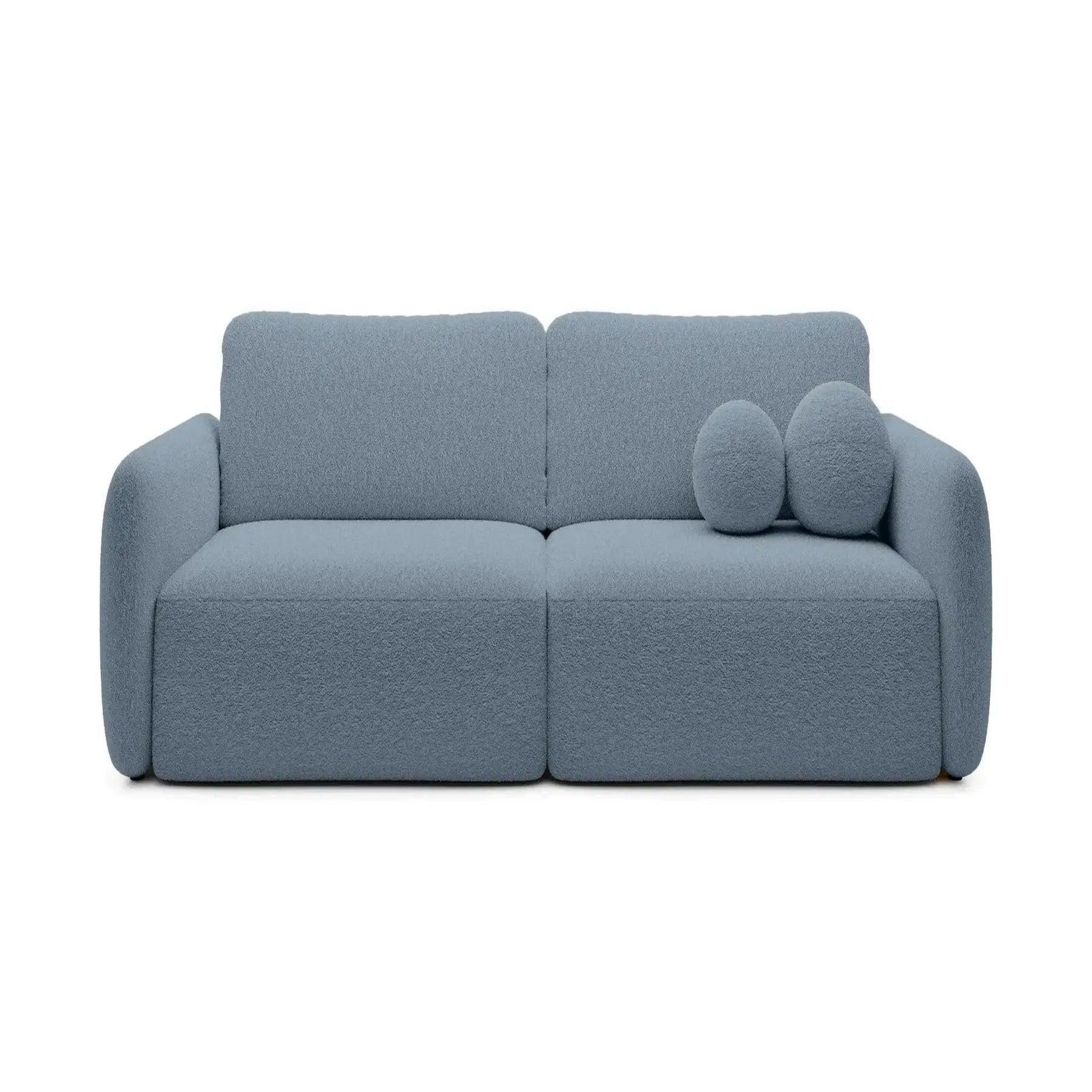 Voir la diapositive 1 : CASANOVA PARIS Gigi - canapé droit convertible tissu bouclette