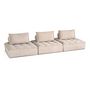 Voir la diapositive 2 : LISA DESIGN Marisol - canapé modulable droit 3 places - velours texturé