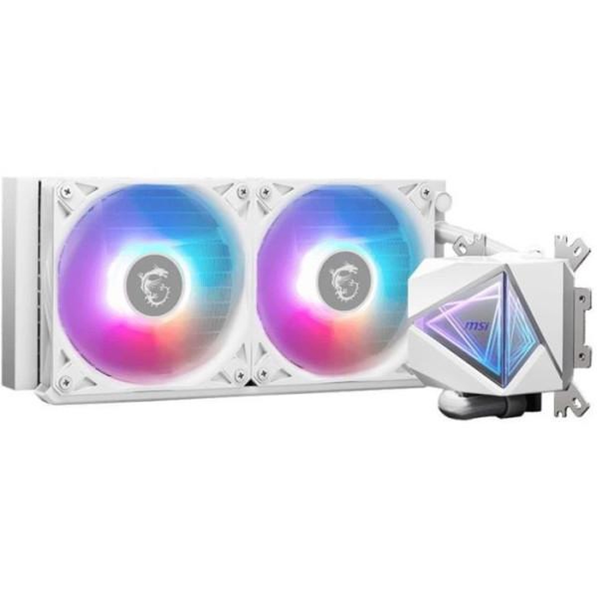 Voir la diapositive 2 : MSI Refroidissement PC - MSI - 306-7ZW7A21-C24 - MAG CORELIQUID I240 WHITE