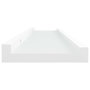 Voir la diapositive 5 : VIDAXL Etageres a rebord pour cadre photo 2 pcs Blanc 40x9x3 cm MDF