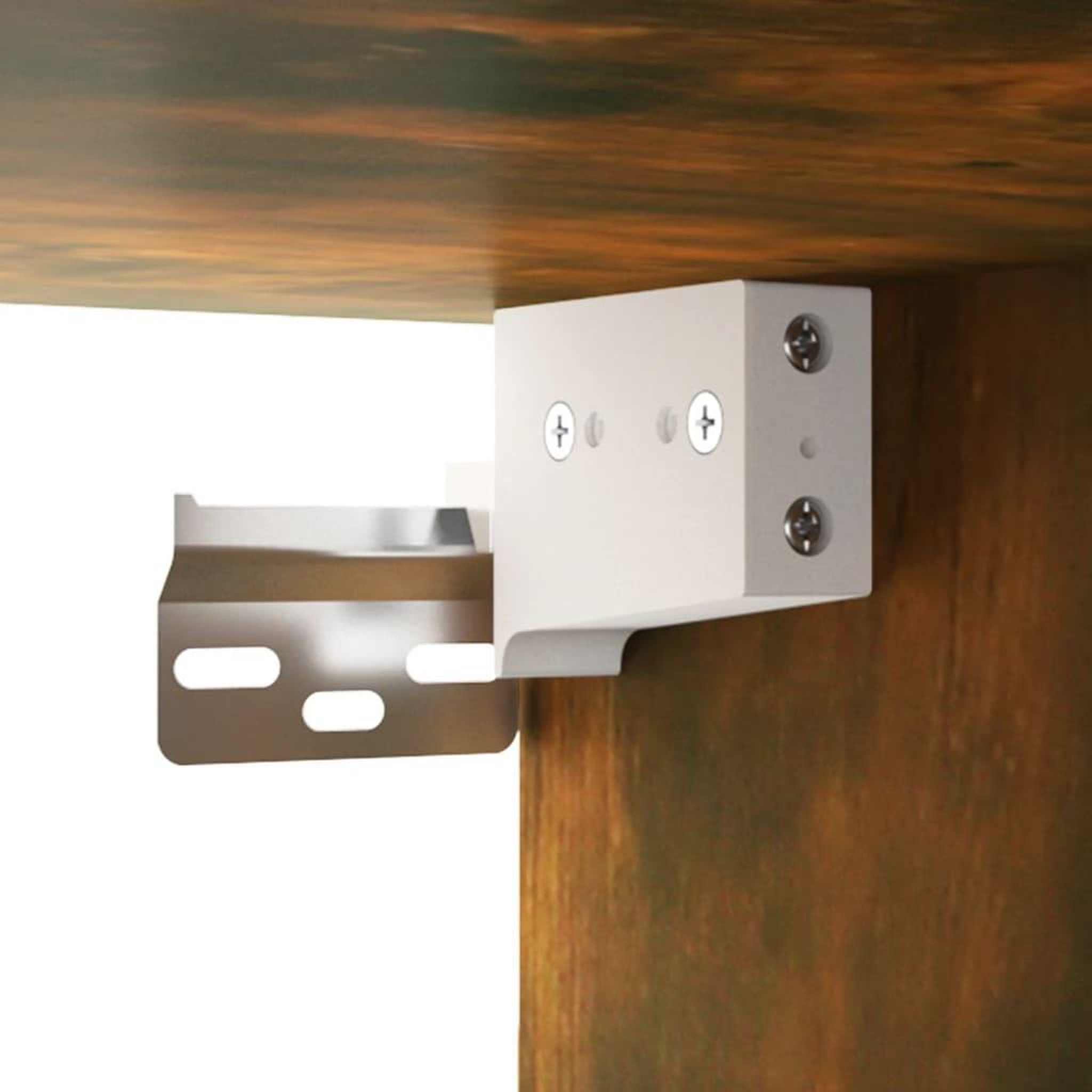 Voir la diapositive 5 : VIDAXL Meuble lavabo avec bassin integre Chene fume Bois d'ingenierie