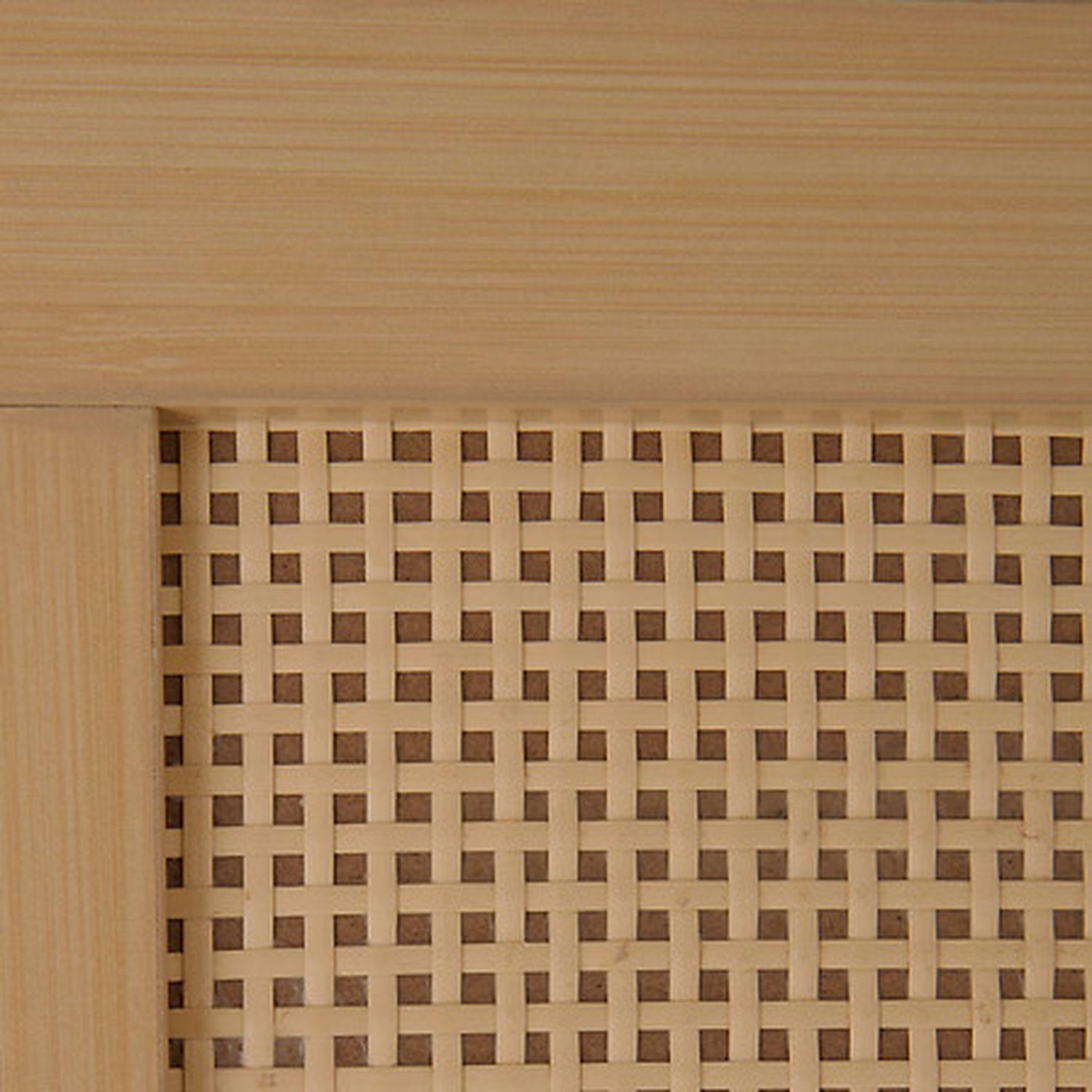 Voir la diapositive 5 : FIVE Meuble de rangement en rotin 2 tiroirs et 1 porte cane - marron