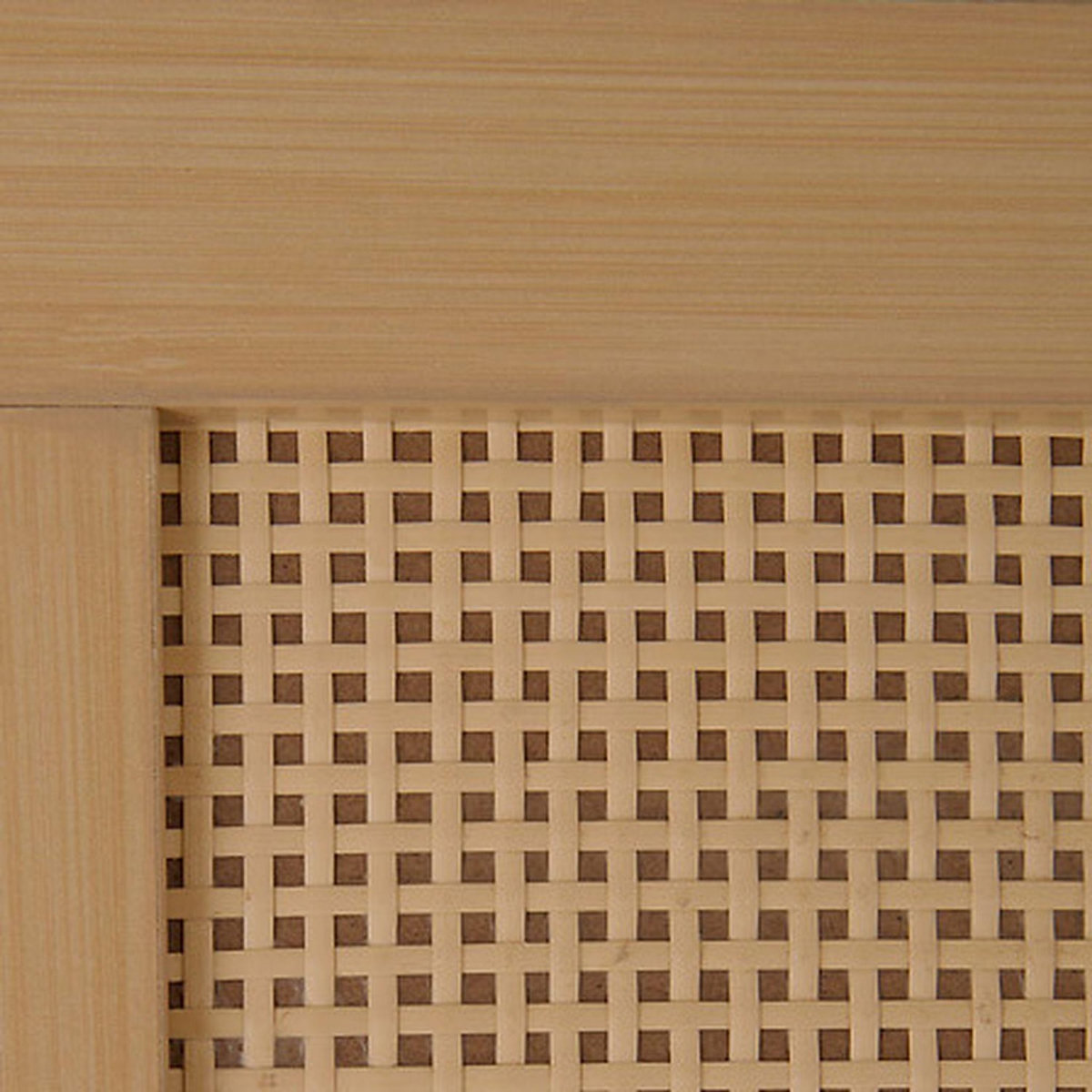 FIVE Meuble de rangement en rotin 2 tiroirs et 1 porte CANE - Marron