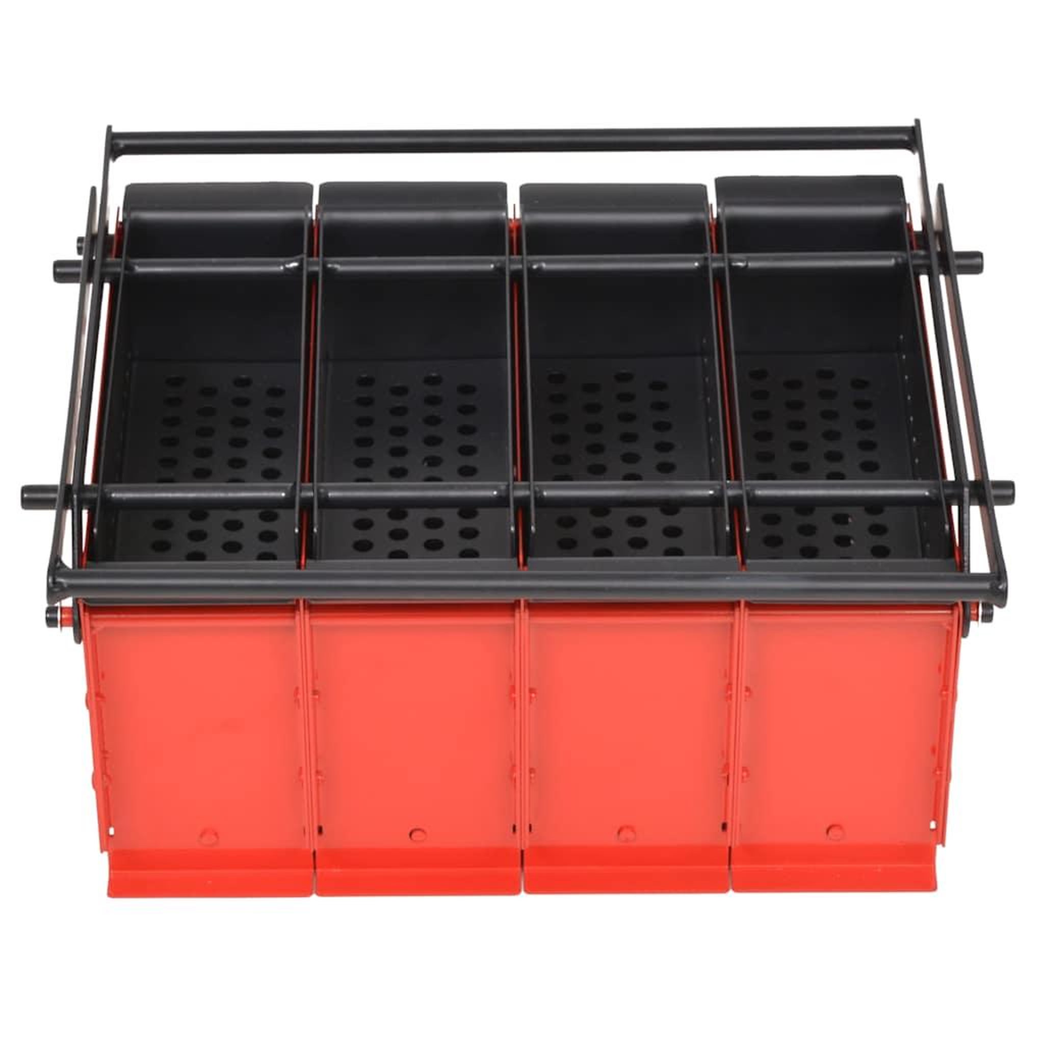 Voir la diapositive 2 : VIDAXL Presse a papier de recyclage acier 38x31x18 cm noir et rouge