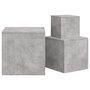 Voir la diapositive 5 : VIDAXL Tables d'appoint 3 pcs Gris beton Bois d'ingenierie