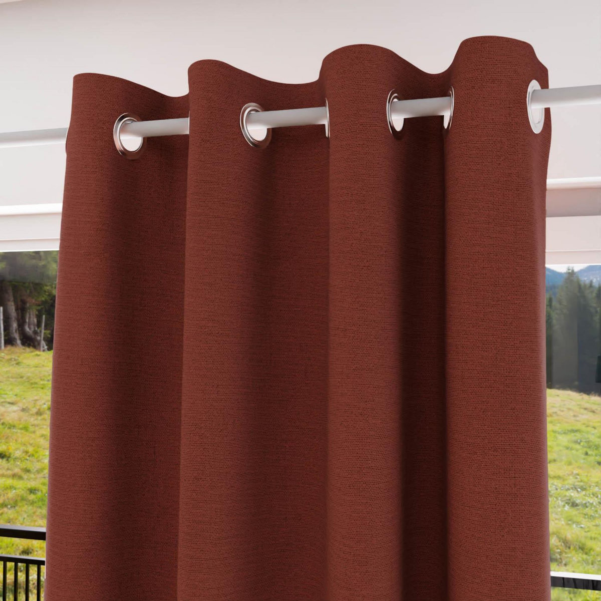 SOLEIL D'OCRE Rideau à oeillets 100% occultant ECLIPSE, par Soleil d'Ocre