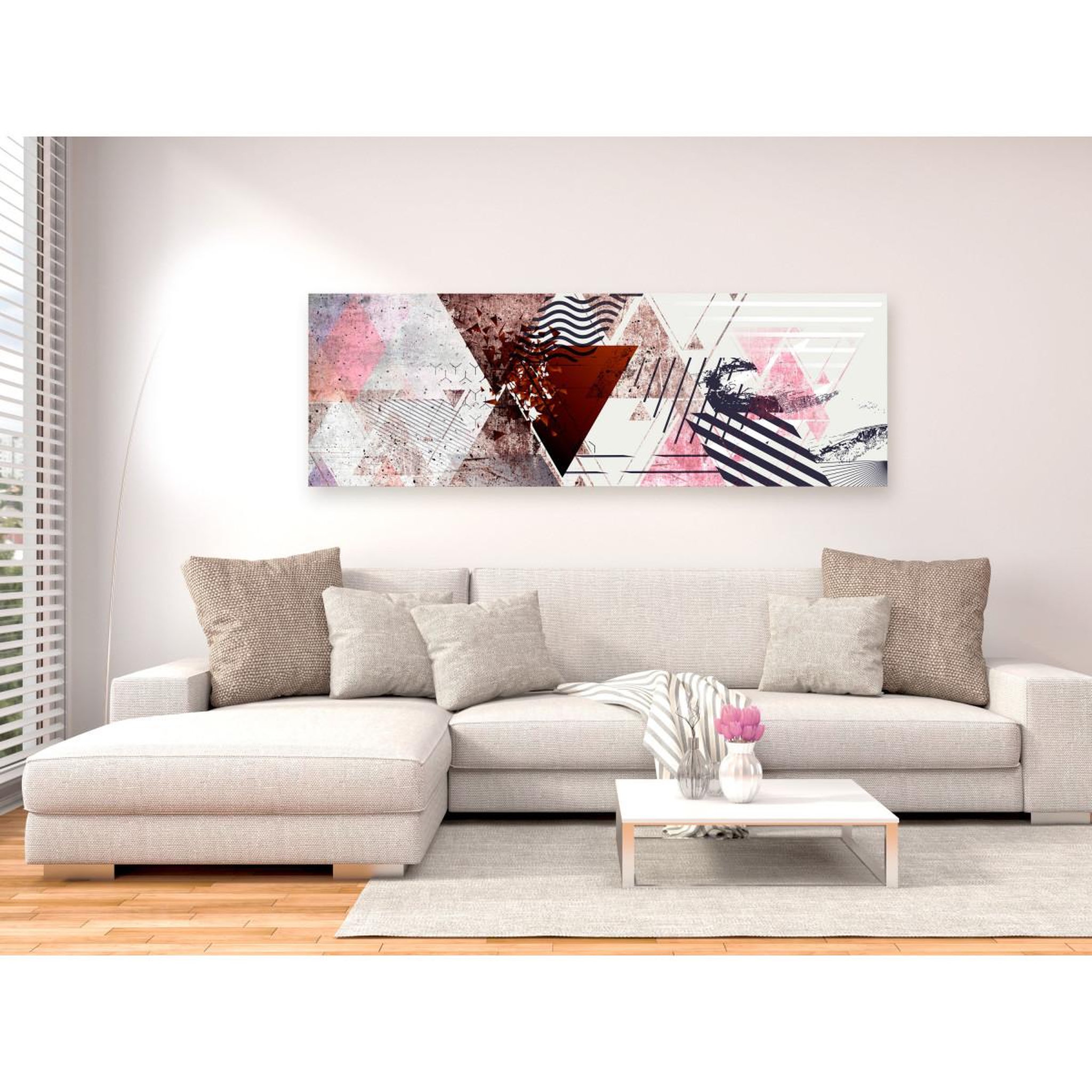 Voir la diapositive 2 : Paris Prix Tableau Imprimé  Geometric Background Narrow