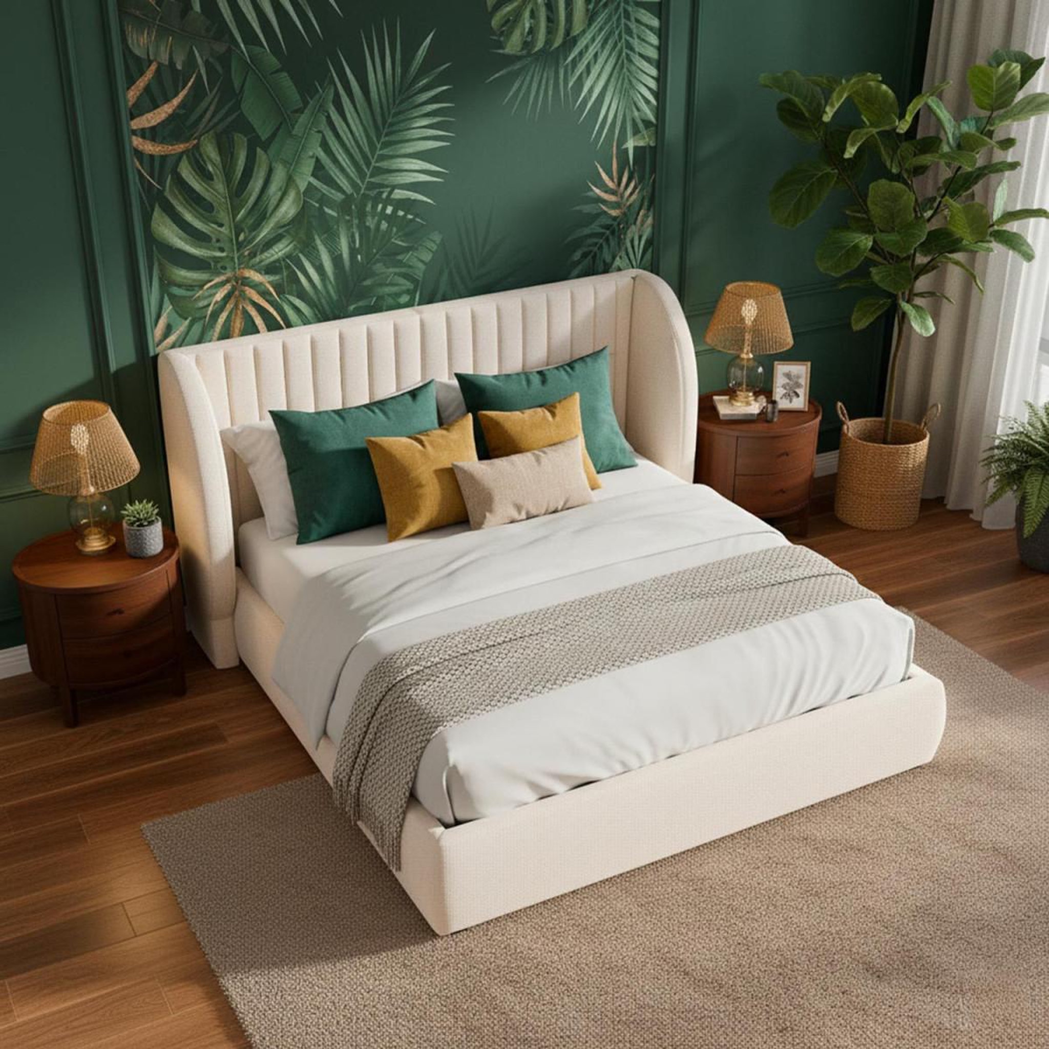 Voir la diapositive 5 : Paris Prix Lit coffre tête de lit modulable  comfy  140x200cm beige