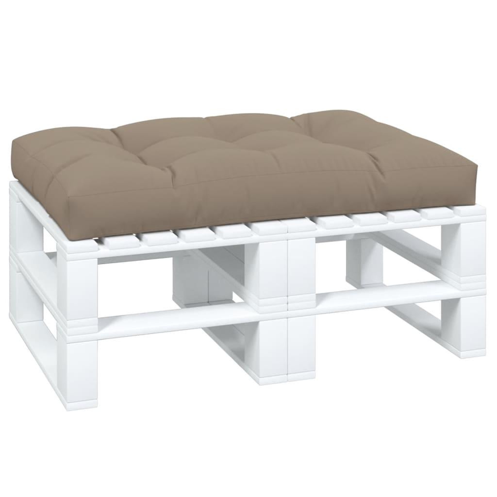 Voir la diapositive 3 : VIDAXL Coussin de palette taupe 120x80x12 cm tissu