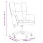 Voir la diapositive 6 : VIDAXL Chaise de relaxation Vert fonce Velours
