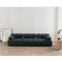 Voir la diapositive 1 : LISA DESIGN Ruby - canapé droit modulable 3 places en velours texturé