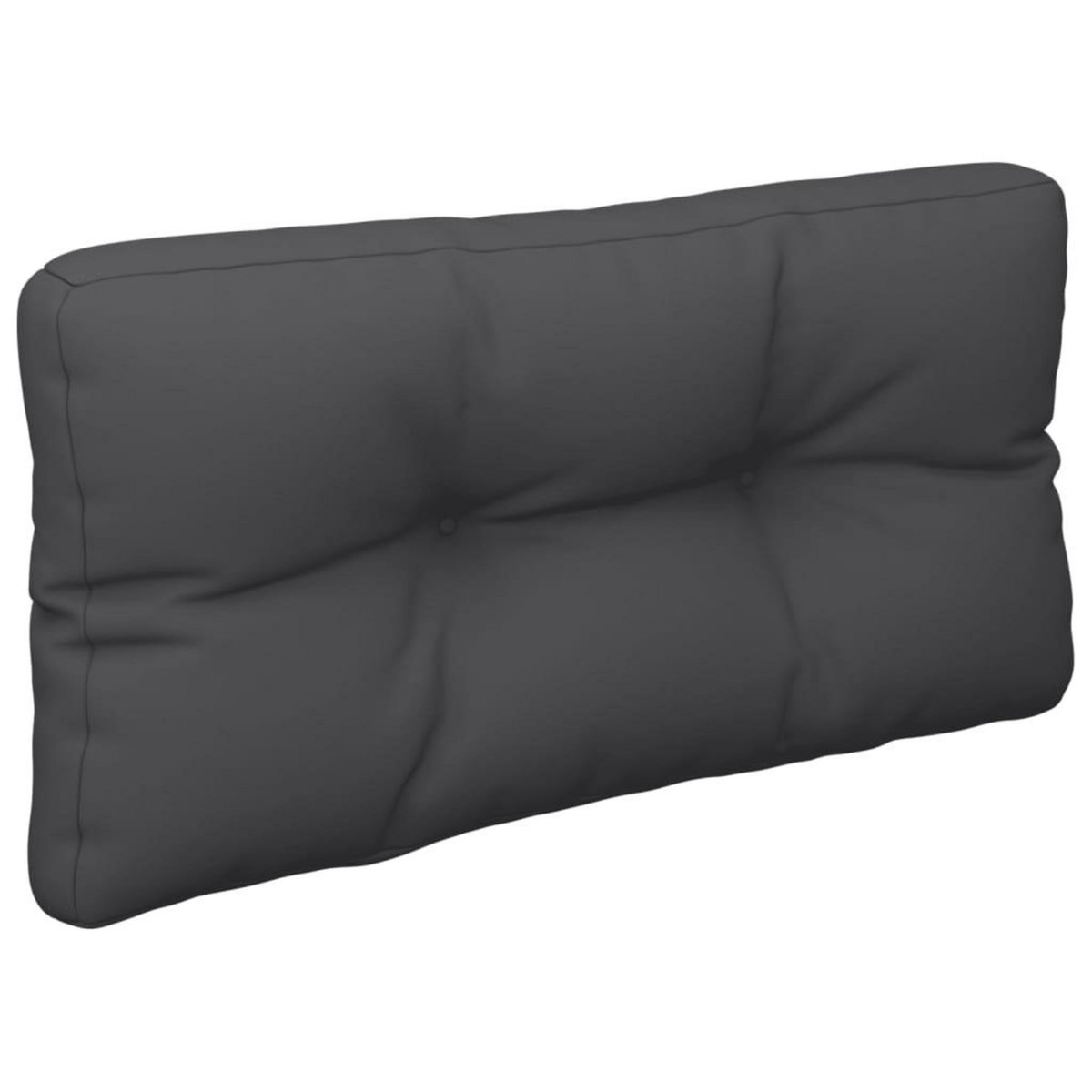 VIDAXL Coussin de palette noir 70x40x12 cm tissu