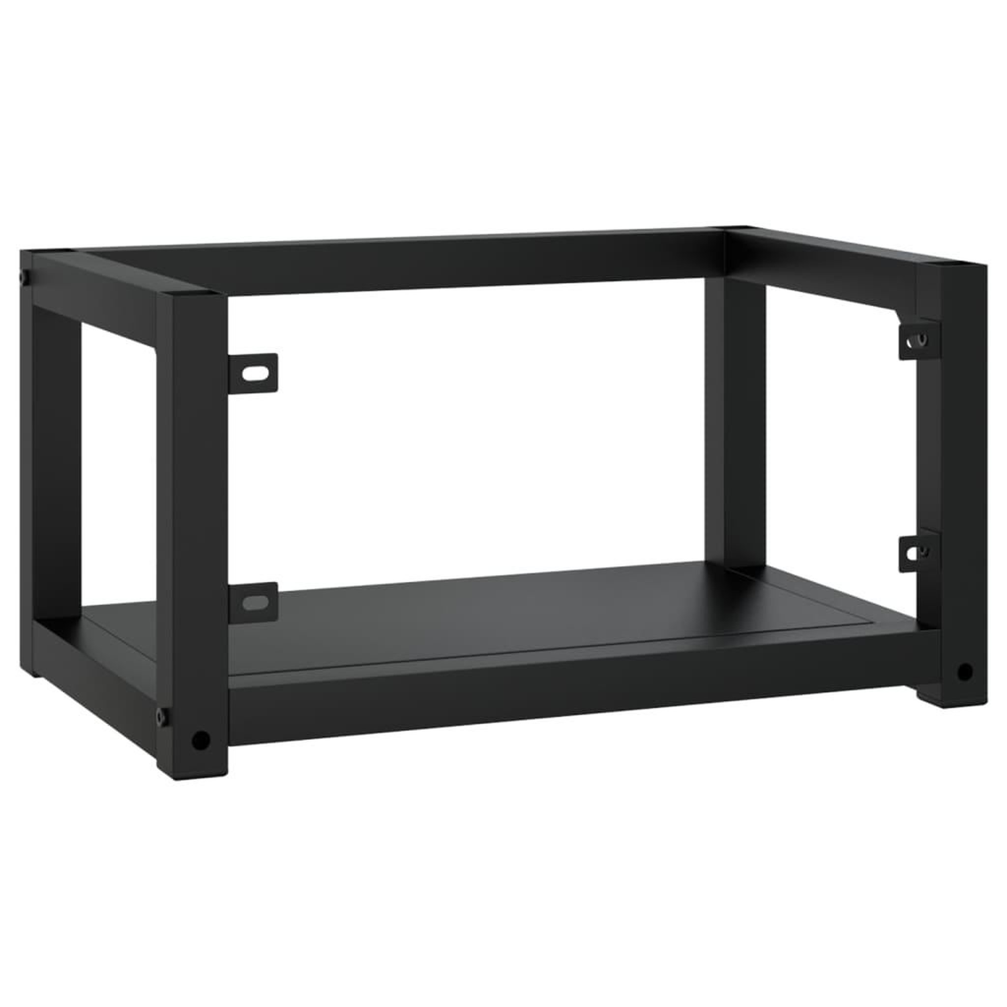 Voir la diapositive 5 : VIDAXL Cadre de lavabo de salle de bain mural Noir 59x38x31 cm Fer
