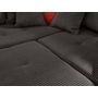 Voir la diapositive 3 : LISA DESIGN Rune - canapé d'angle droit - 4 places - avec pouf d'appoint - en velours côtelé