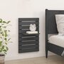 Voir la diapositive 3 : VIDAXL Etageres de chevet murales 2 pcs Gris Bois de pin massif