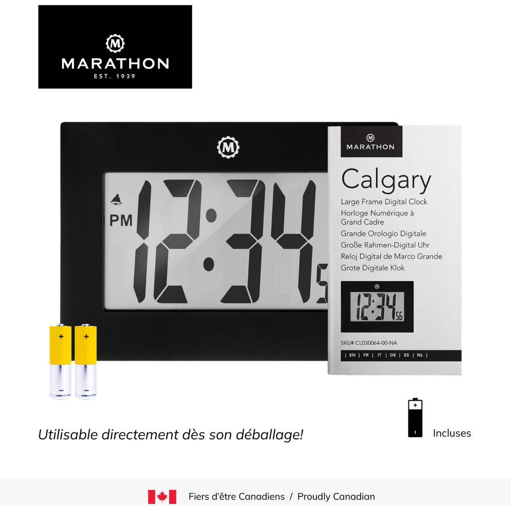Voir la diapositive 5 : MARATHON Horloge MW Calgary noir