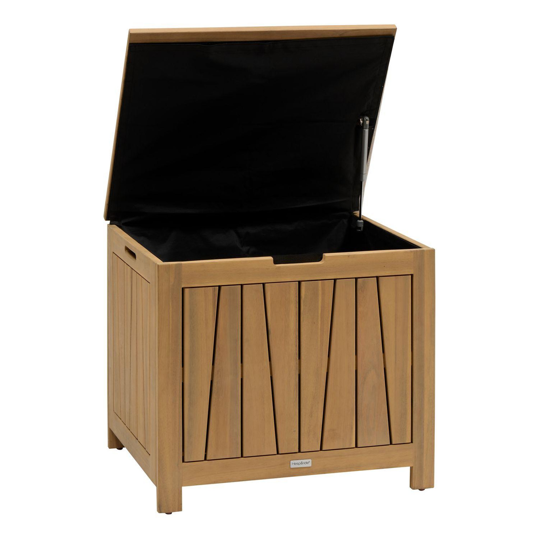 Voir la diapositive 3 : HESPERIDE Coffre banc de rangement de jardin en acacia lodgia - 100 l - marron
