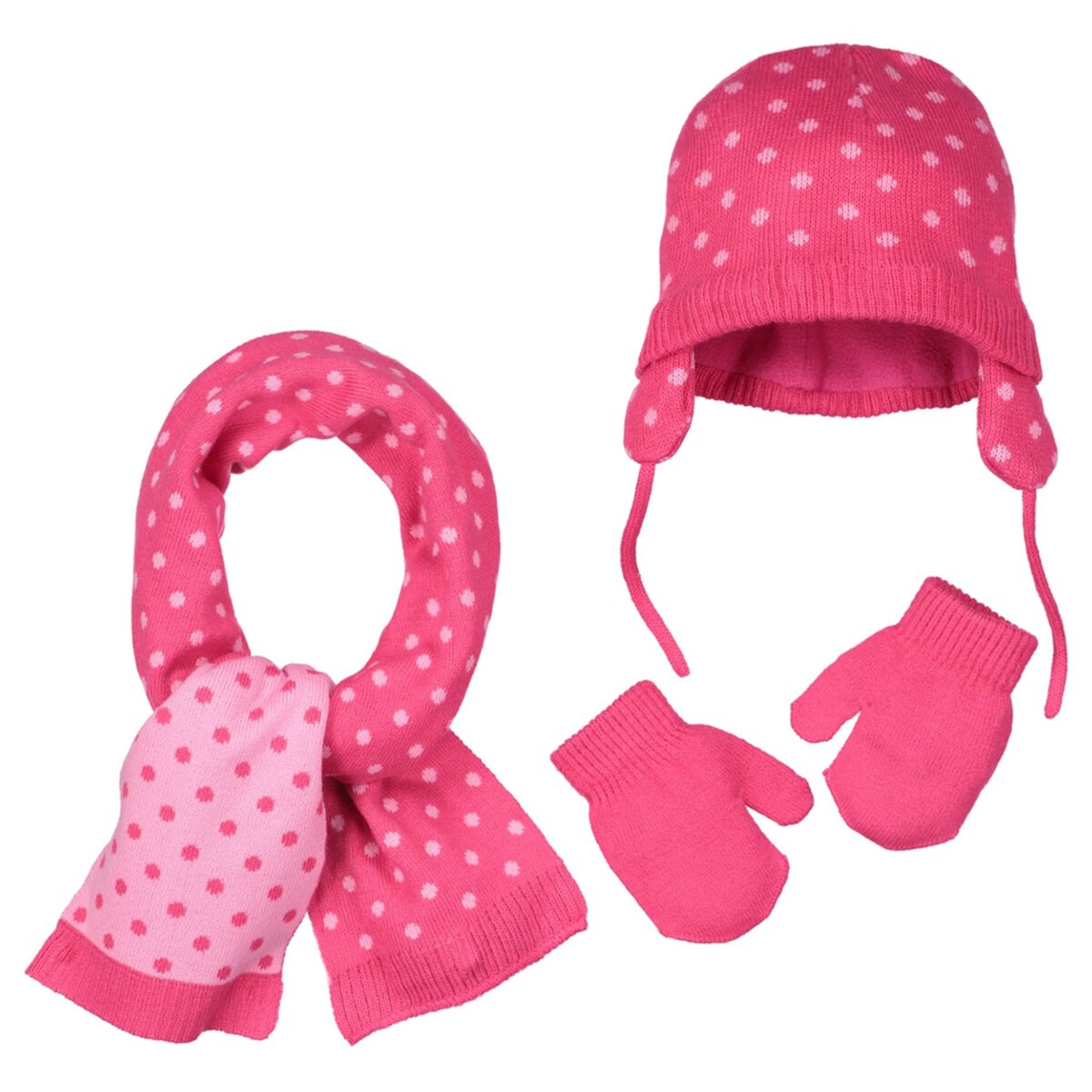 IN EXTENSO Ensemble bonnet charpe gants fille pas cher