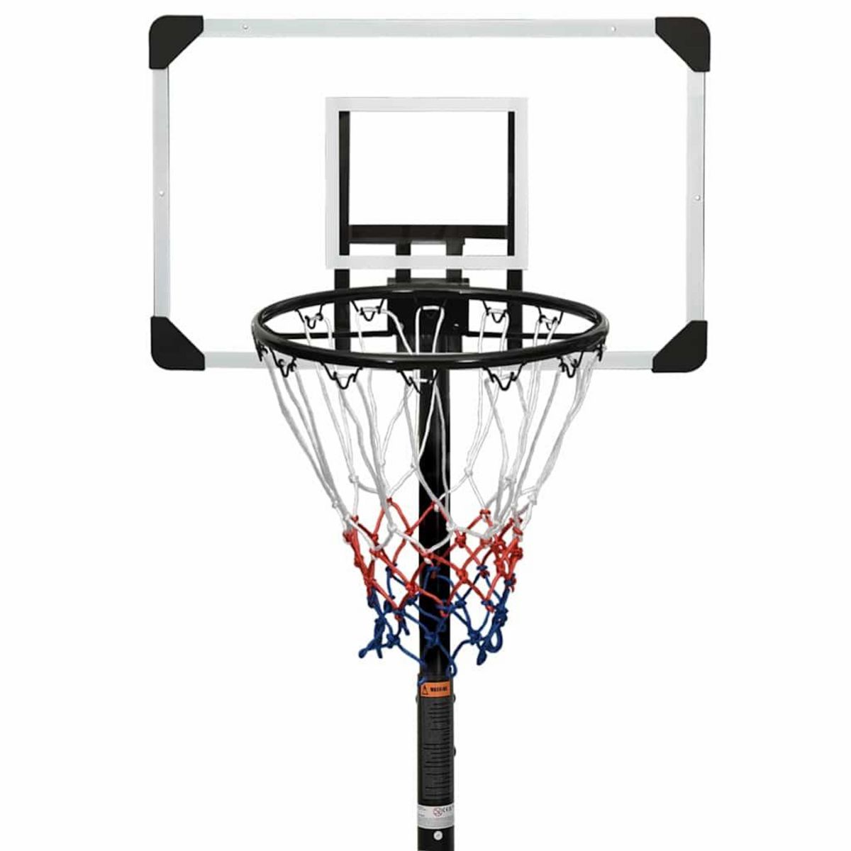 VIDAXL Support de basket-ball Transparent 216-250 cm Polycarbonate