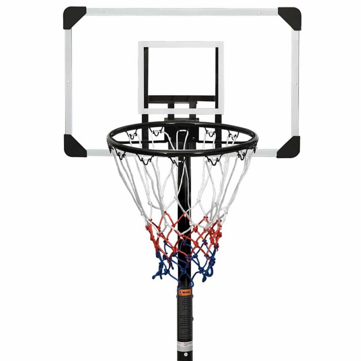 VIDAXL Support de basket-ball Transparent 216-250 cm Polycarbonate