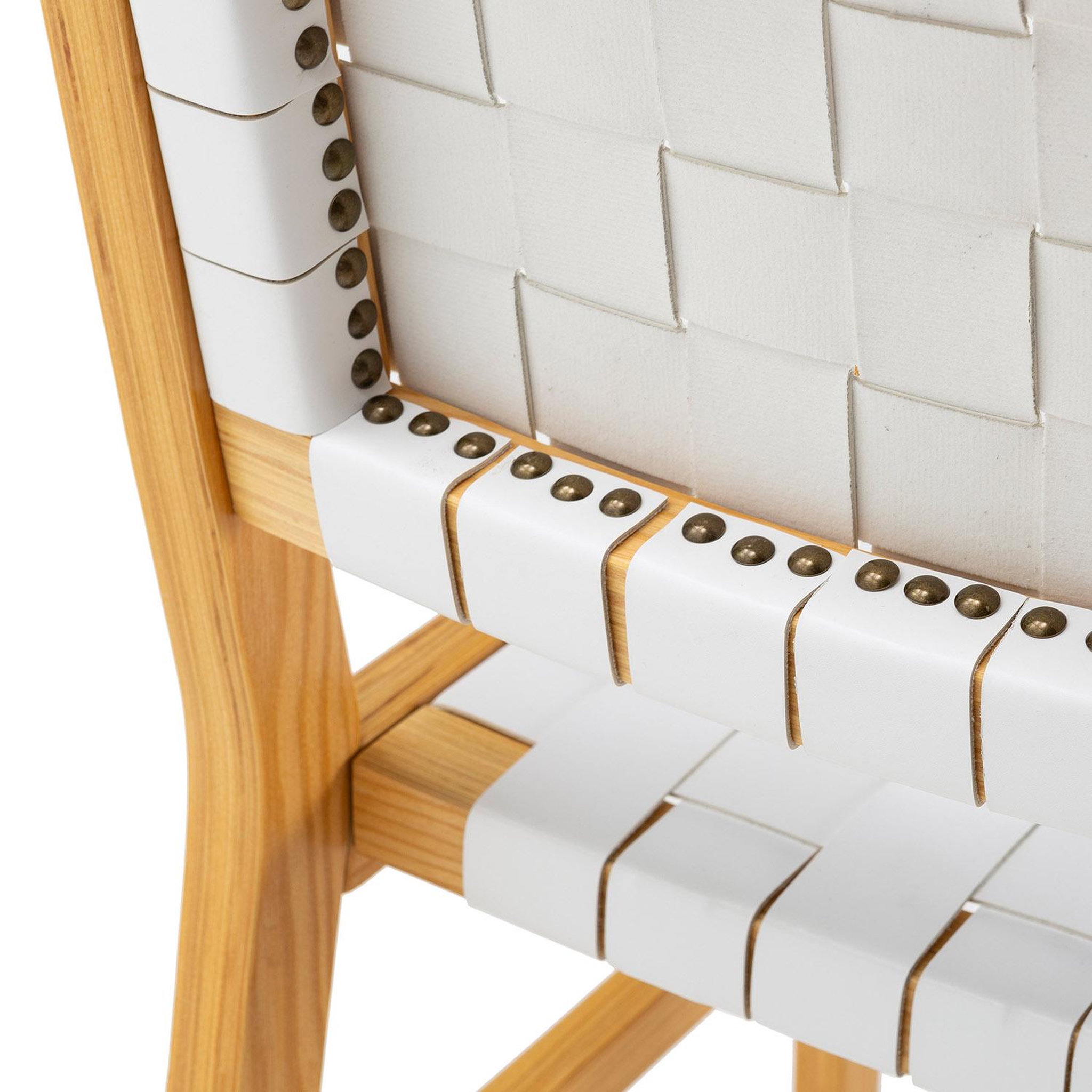 Voir la diapositive 5 : VS VENTA-STOCK Pack de 2 chaises Kurt Blanc en cuir recyclé