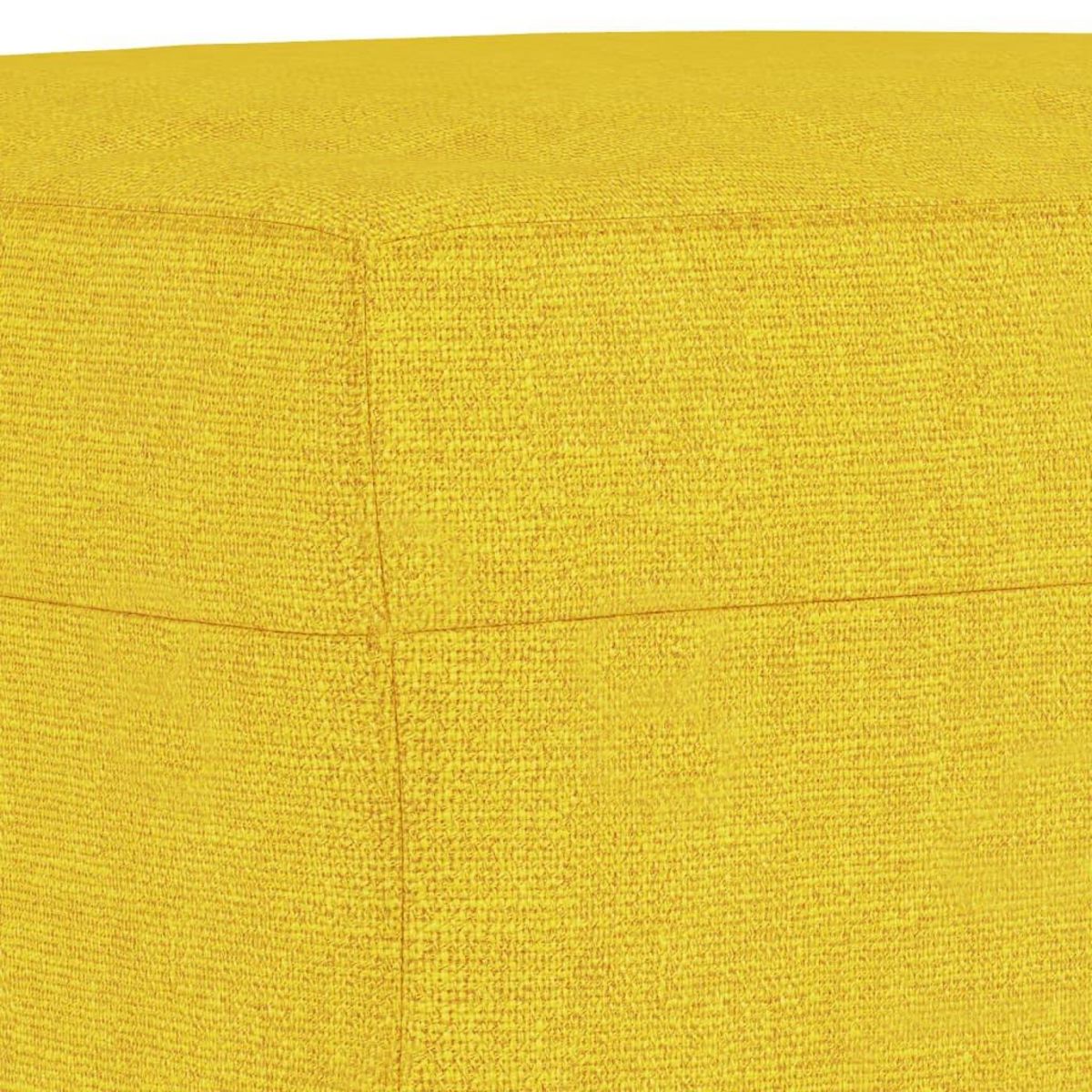 VIDAXL Repose-pied Jaune clair 70x55x41 cm Tissu