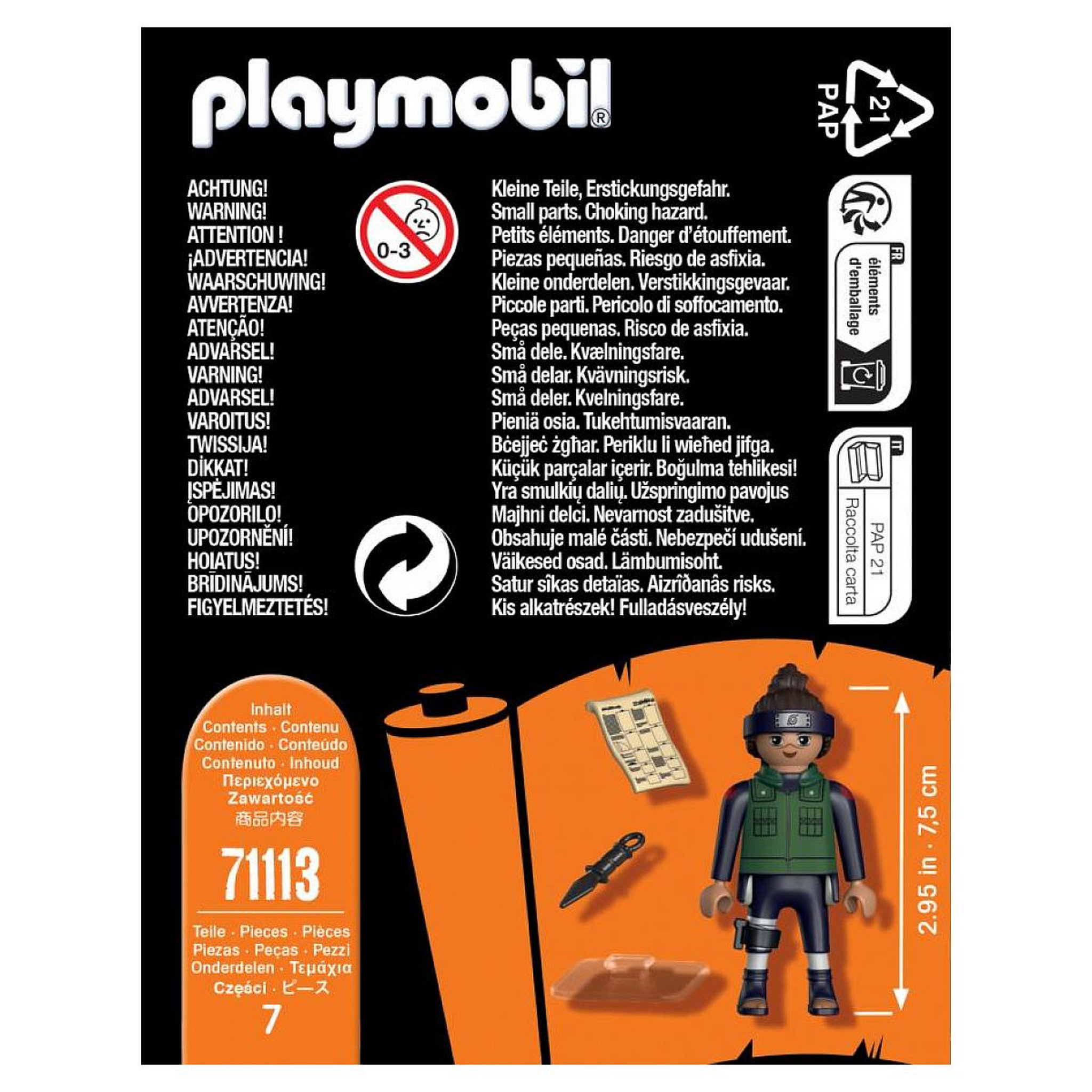 Voir la diapositive 2 : PLAYMOBIL 71113 Iruka - Naruto Shippuden