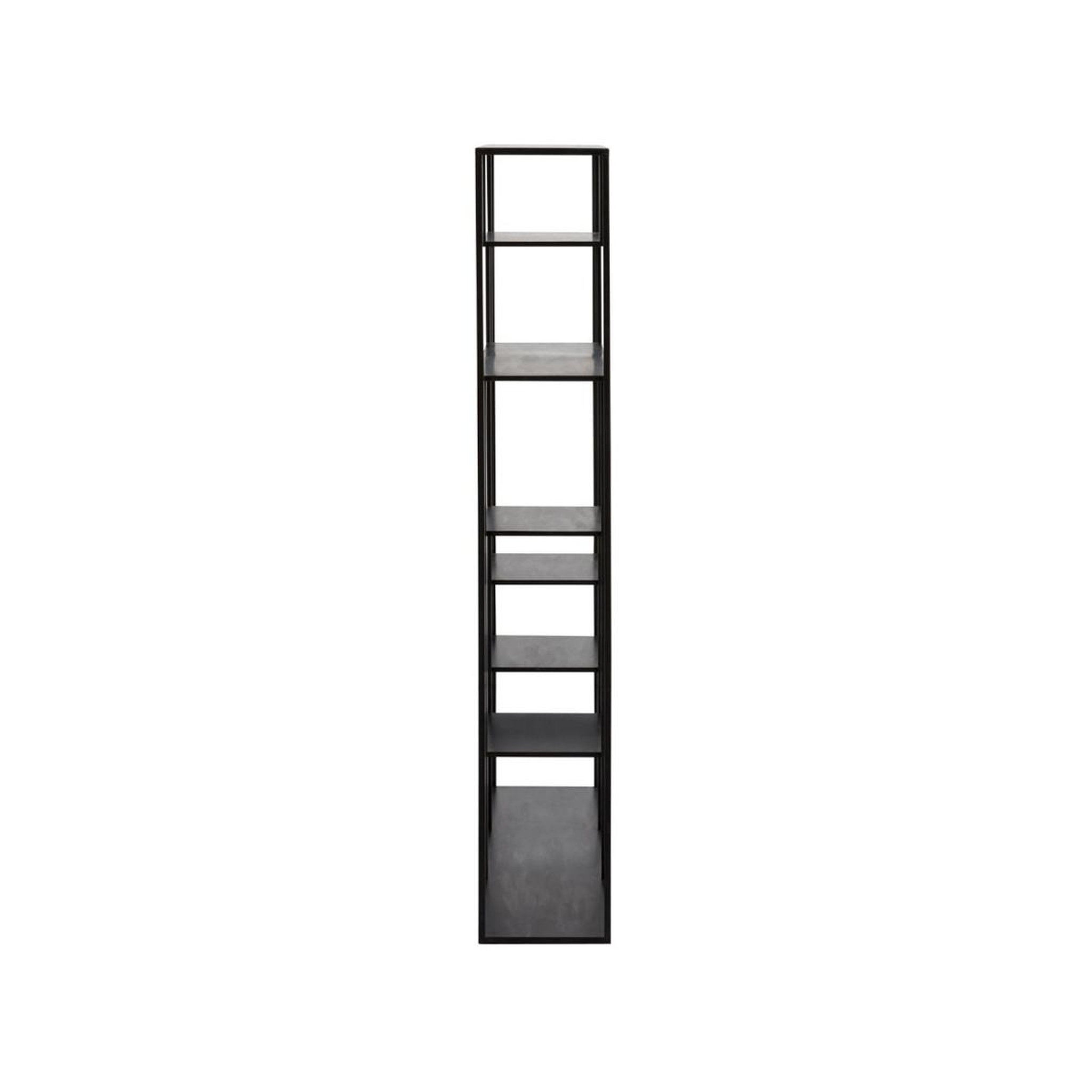 Voir la diapositive 3 : J-LINE Étagère rectangulaire en métal  rack  150cm noir