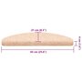Voir la diapositive 6 : VIDAXL Tapis d'escalier autocollant 30 pcs creme 65x21x4 cm