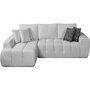 Voir la diapositive 1 : Habitat et Jardin Canapé d'angle gauche en tissu style bubble  Sidonie  - 4 places - Gris