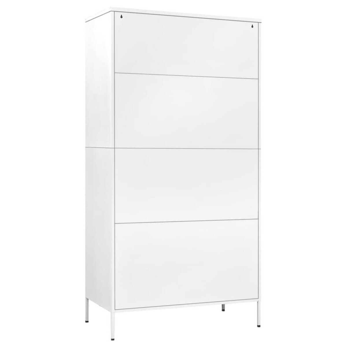 VIDAXL Garde-robe Blanc 90x50x180 cm Acier