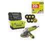 Voir la diapositive 1 : Ryobi Meuleuse d'angle RYOBI - 1010W - 125mm - 1 coffret de rangement - RAG1010-125TA6