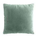Paris Prix Coussin Déco en Flanelle  Flanela  45x45cm Vert Cèdre