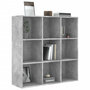 Voir la diapositive 3 : VIDAXL Bibliotheque gris beton 98x29x97,5 cm bois d'ingenierie
