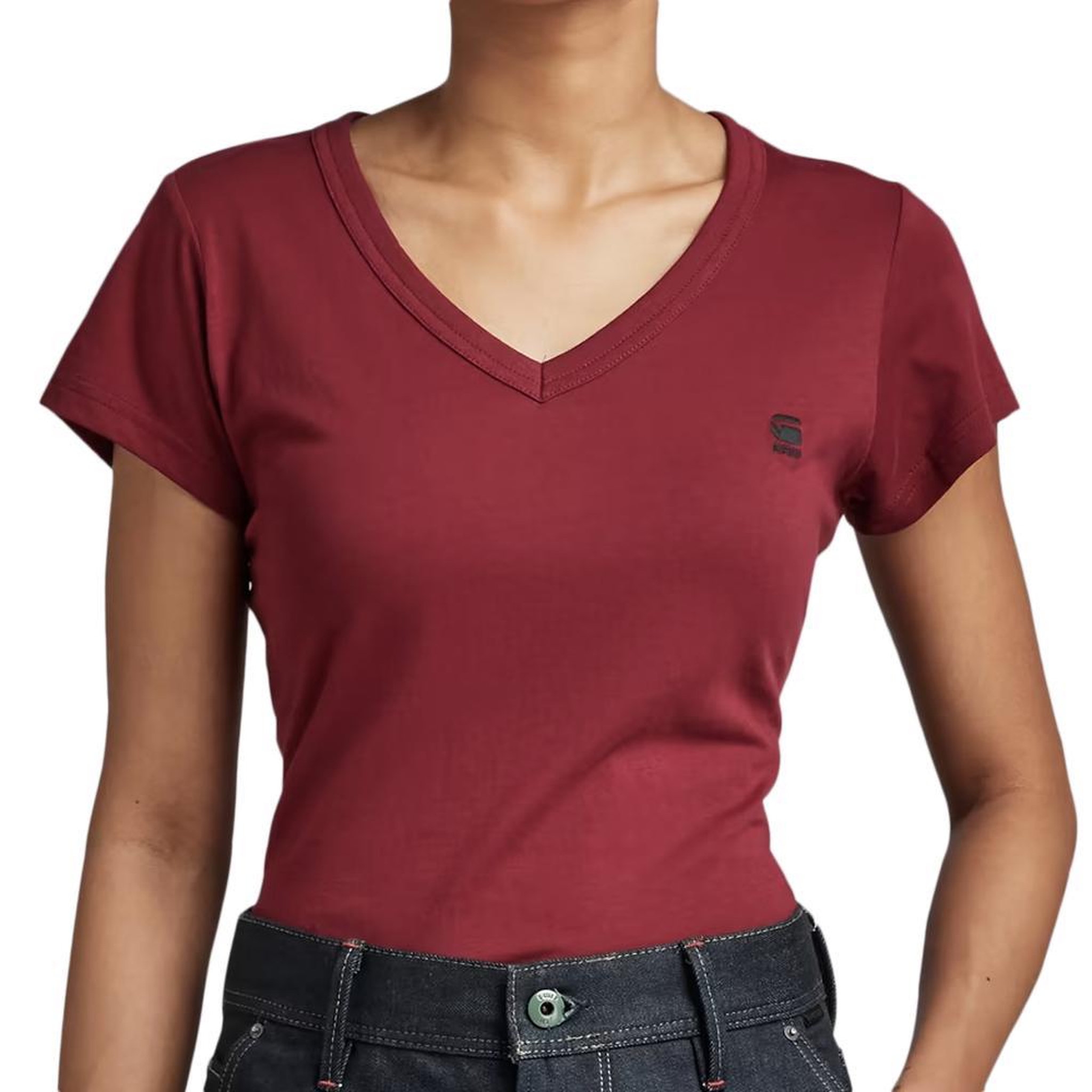 G-Star Raw T shirt Bordeaux Femme G Star Raw Eyben D21314