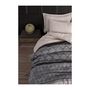 Voir la diapositive 4 : GENERIQUE Parure de lit - 1 housse de couette 220 x 240 cm + 2 taies d'oreiller 60 x 60 cm - 65% coton, 35% polyester - Gris