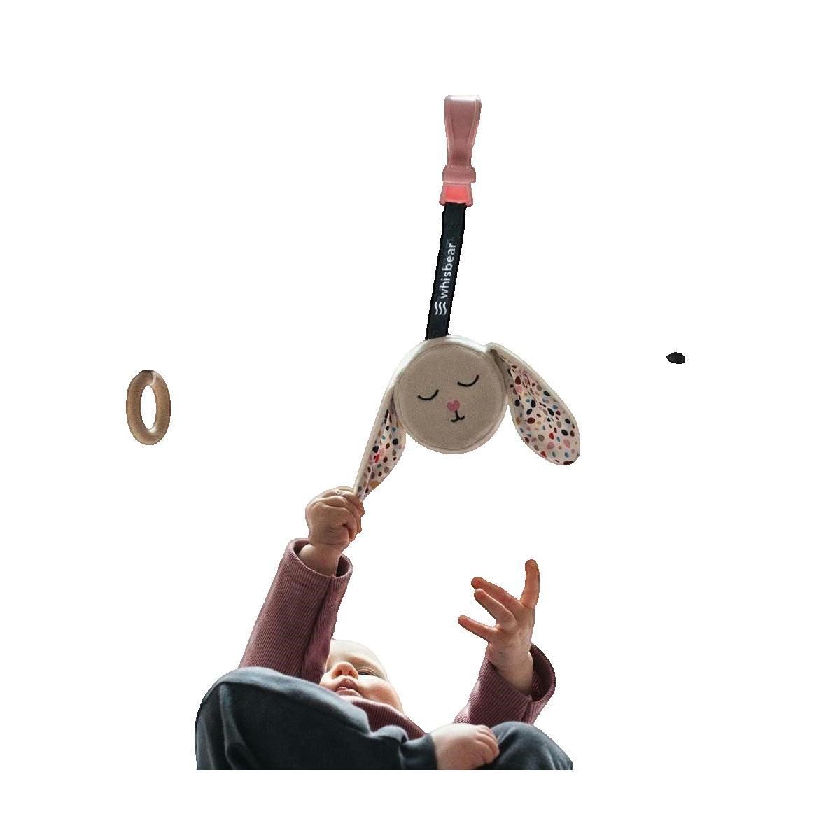 WHISBEAR Peluche interactive Whisbear Szumiący Króliś en ecru