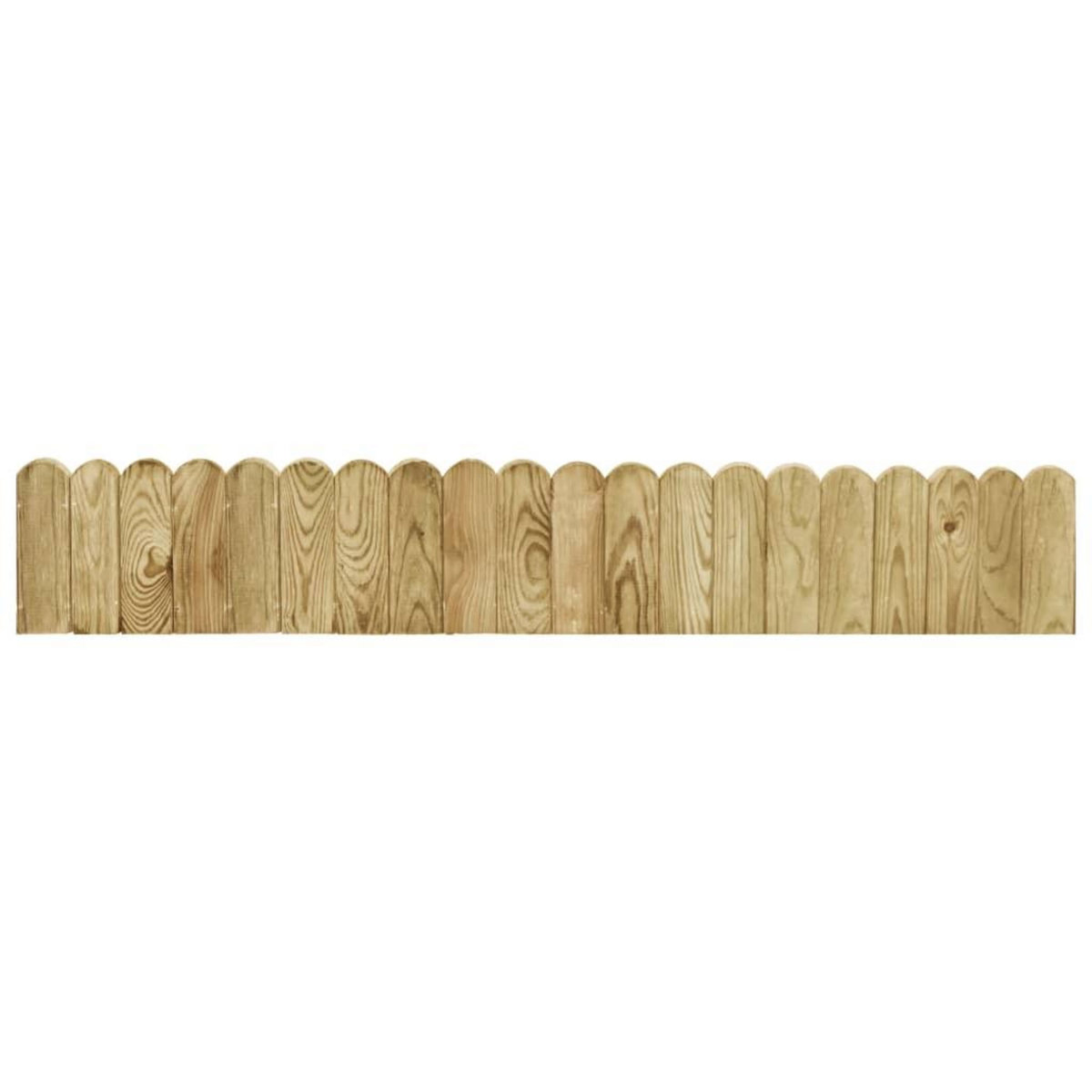 VIDAXL Rouleau de bordure Vert 120 cm Bois de pin impregne