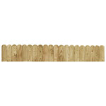 VIDAXL Rouleau de bordure Vert 120 cm Bois de pin impregne