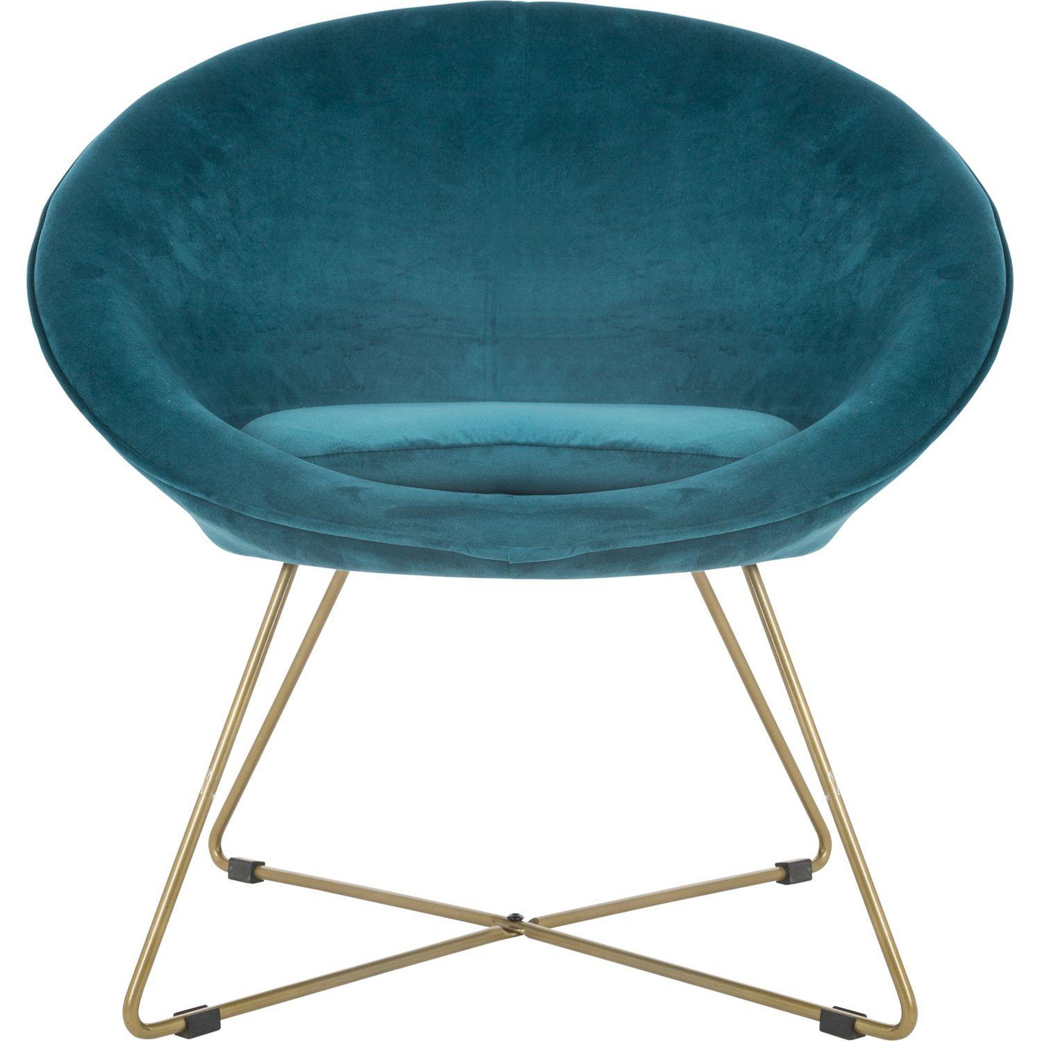 Voir la diapositive 2 : ATMOSPHERA Fauteuil de salon en velours Evan